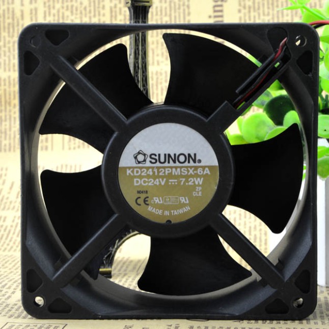 Original SUNON KD2412PMSX-6A Cooling Fan DC 24V 7.2W 2wires KD2412PMSX-6A Fans